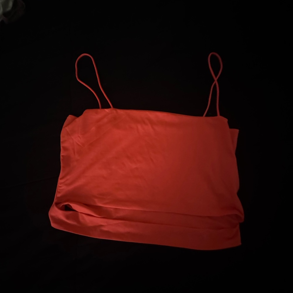 Coral Spaghetti Strap Top